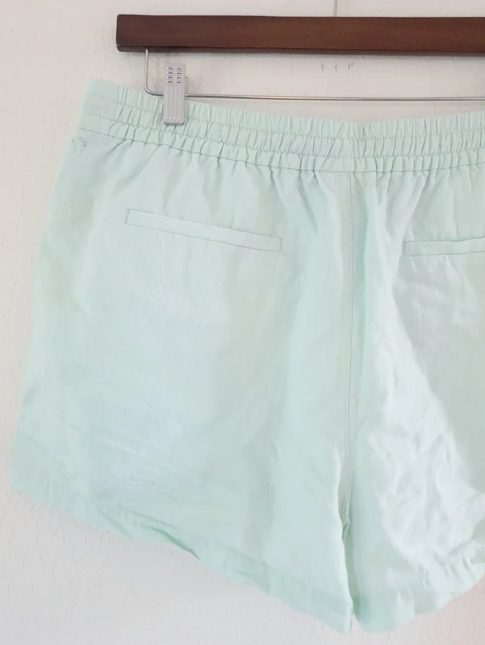J. CREW Seaside Short In Linen Blend Aqua L.